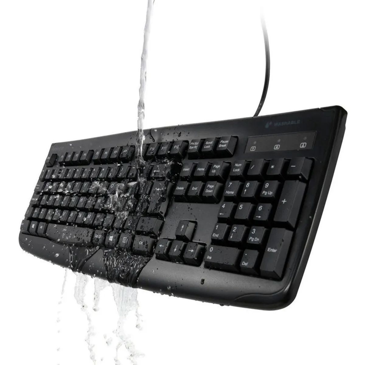 GENERICO - Teclado lavable alámbrico For Life Kensington negro