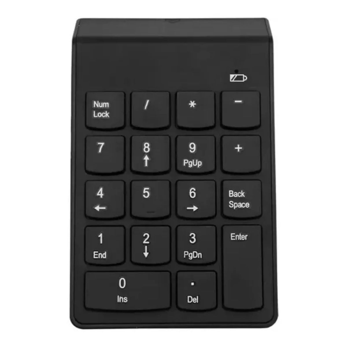GENERICO - Mini teclado numérico inalámbrico usb 18 teclas negro