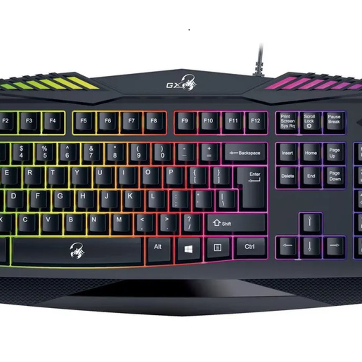 GENERICO - Teclado gamer Genius GX QWERTY español negro rgb