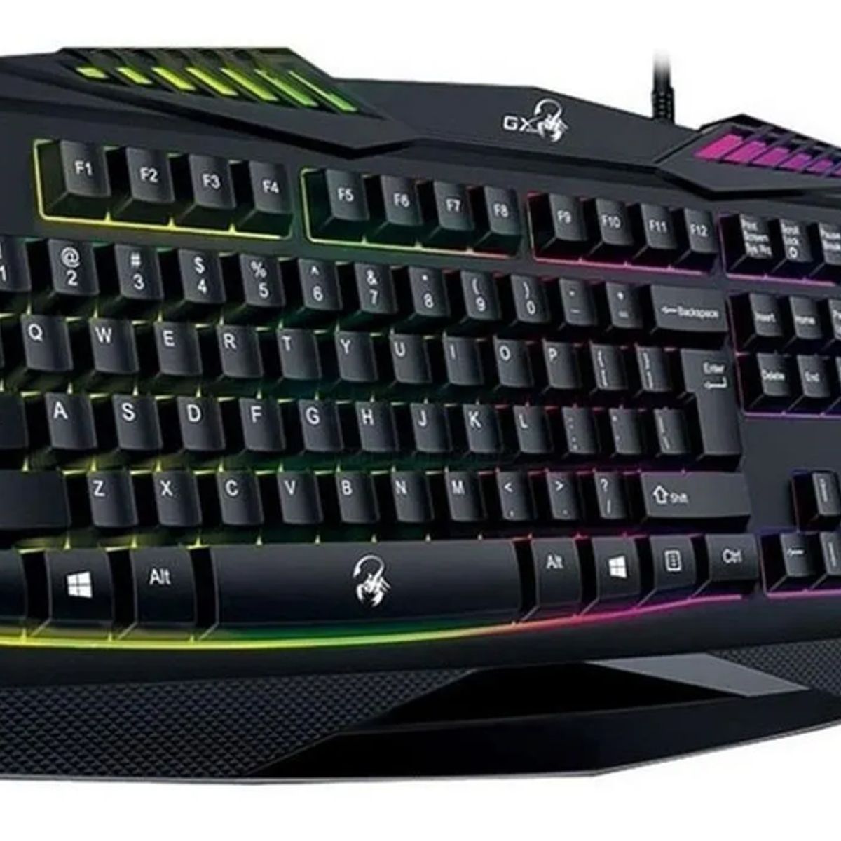 GENERICO - Teclado gamer Genius GX QWERTY español negro rgb