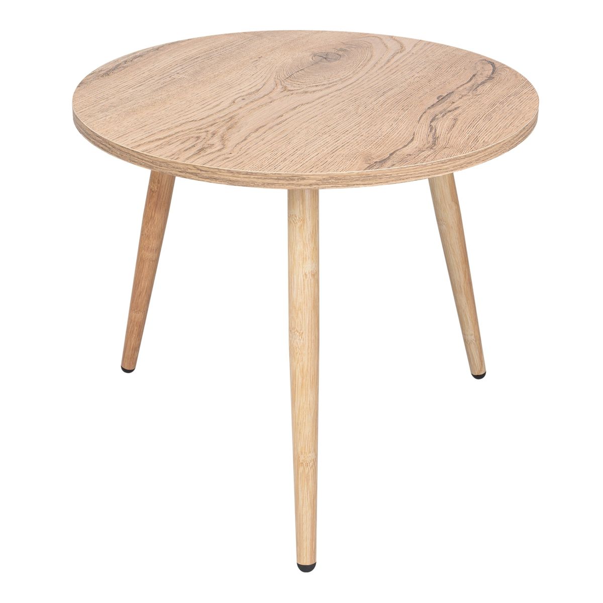 FMFURNITURE - Mesa Lateral Aux Cafe Claro 415X479X479 Cm