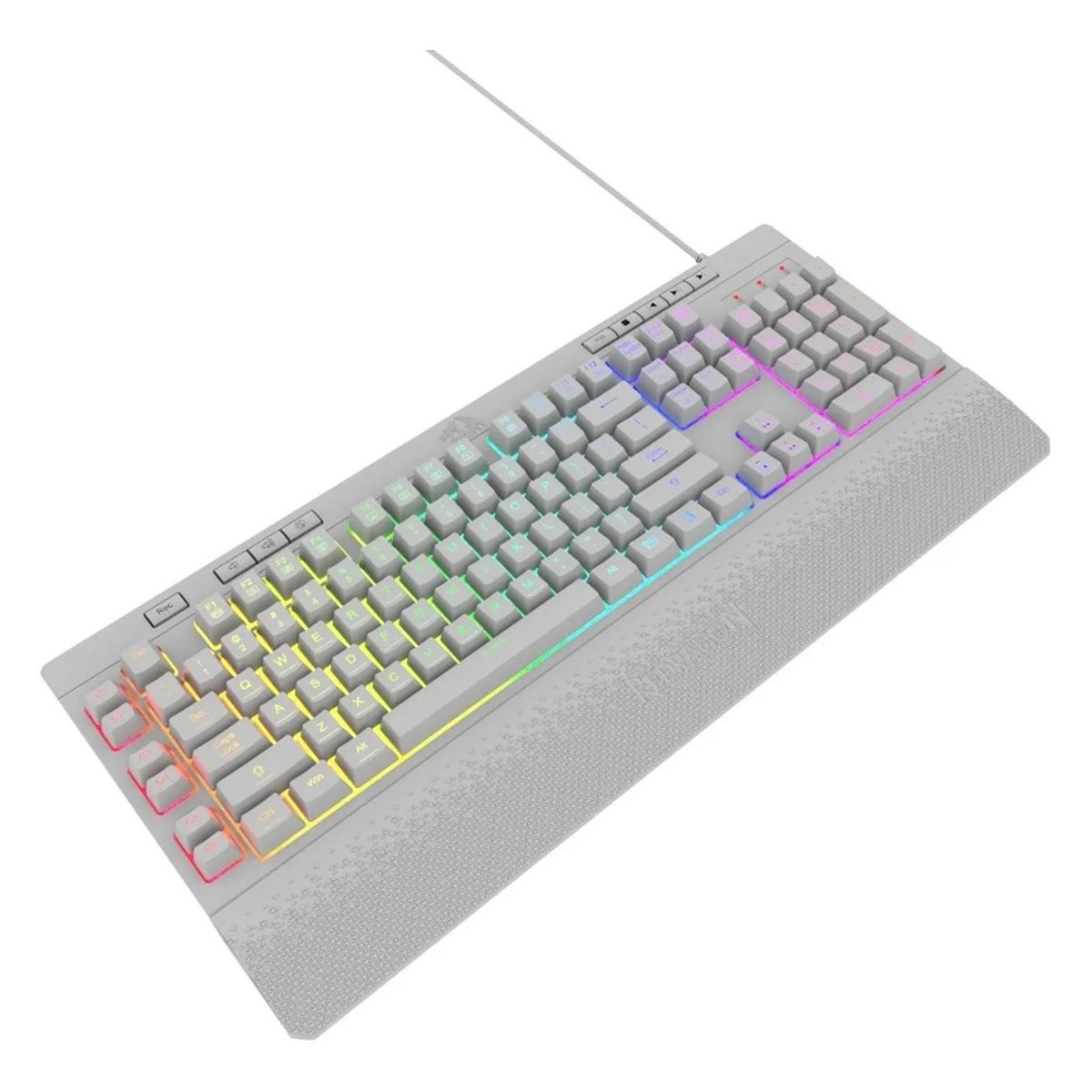 GENERICO - Teclado gamer Redragon Shiva K512w rgb blanco