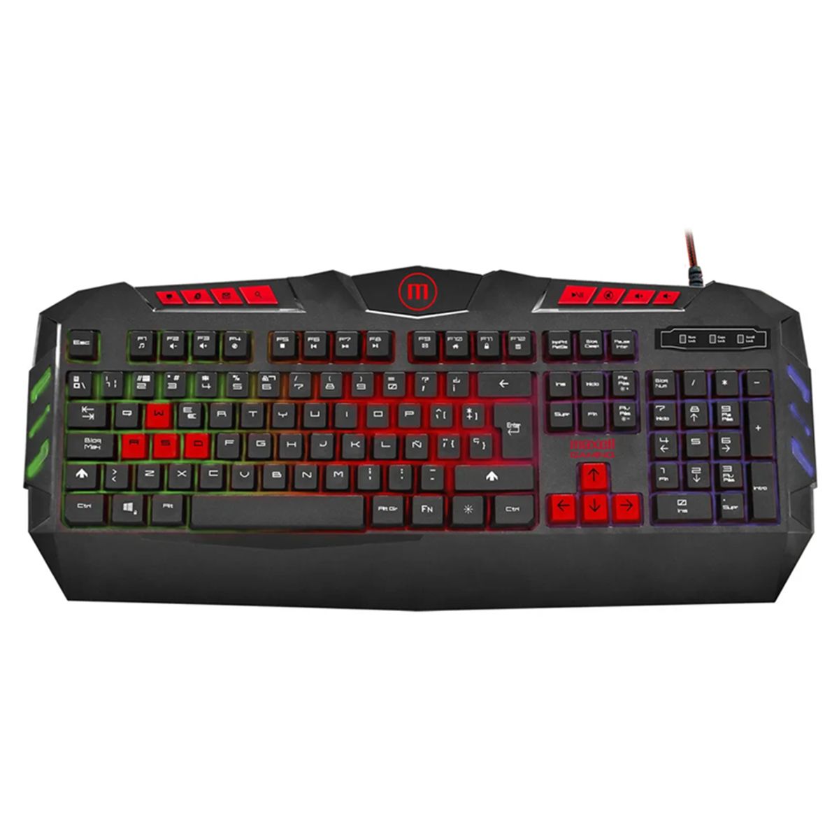 GENERICO - Teclado gamer Maxell KB-1200 usb rgb samurai
