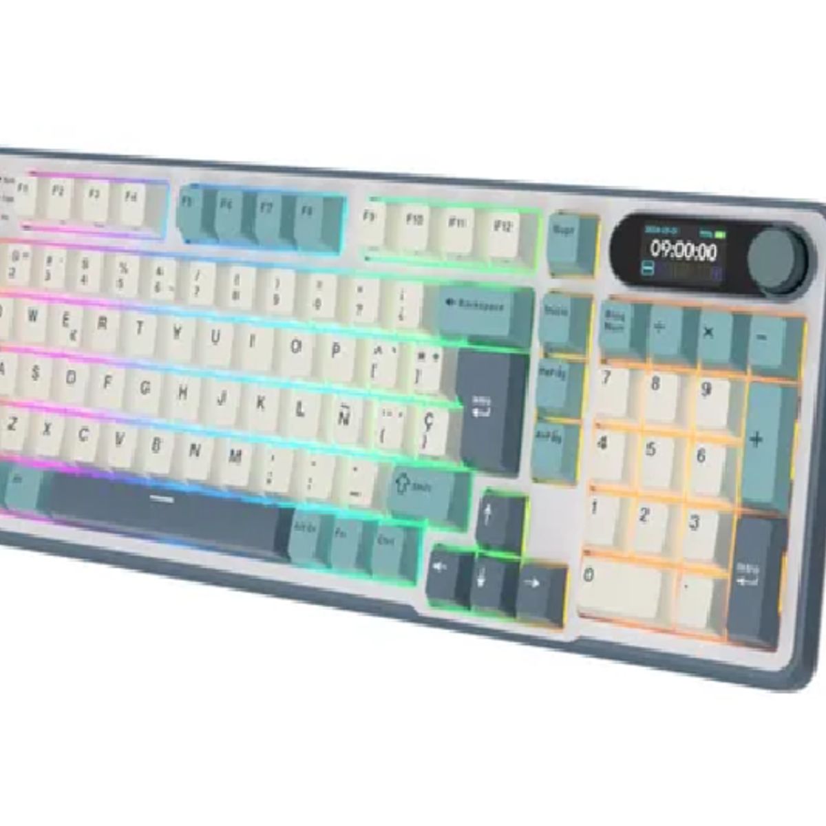 GENERICO - Teclado mecánico RK S98 sky blue español