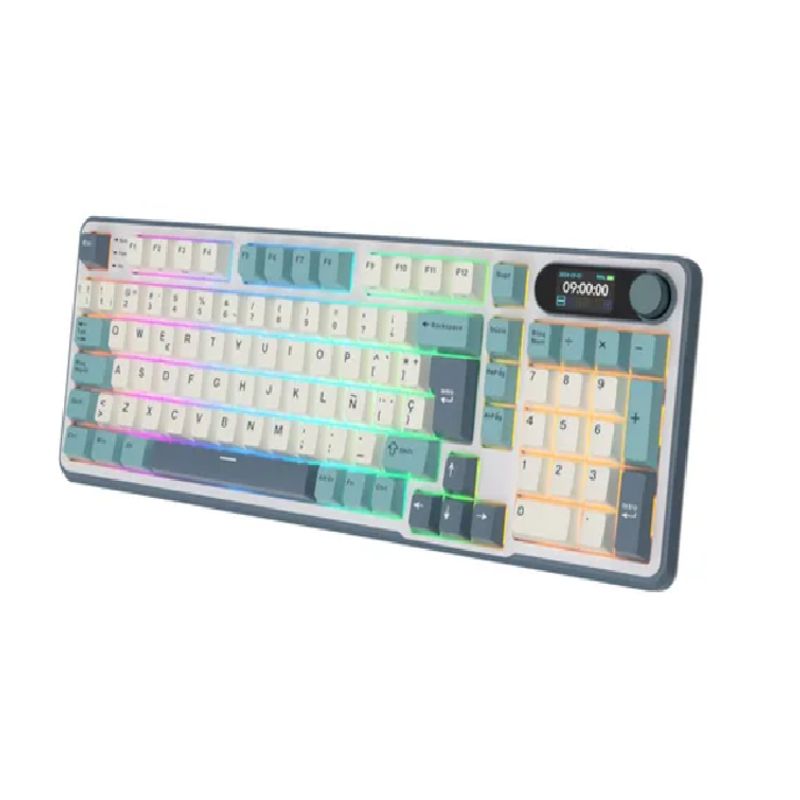 GENERICO - Teclado mecánico RK S98 sky blue español