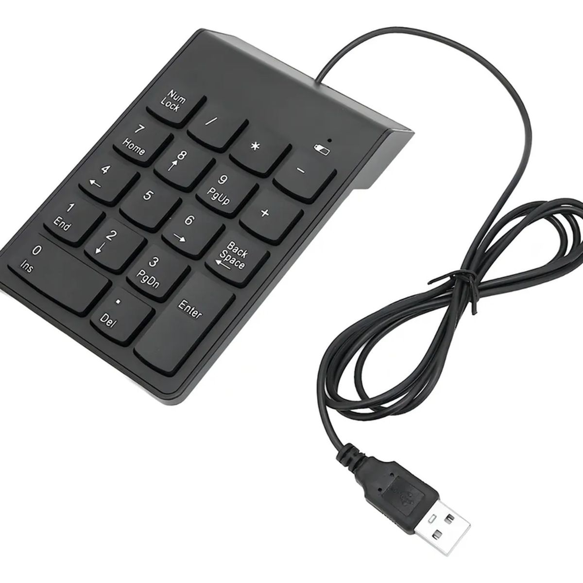 GENERICO - Mini teclado numérico usb notebook negro