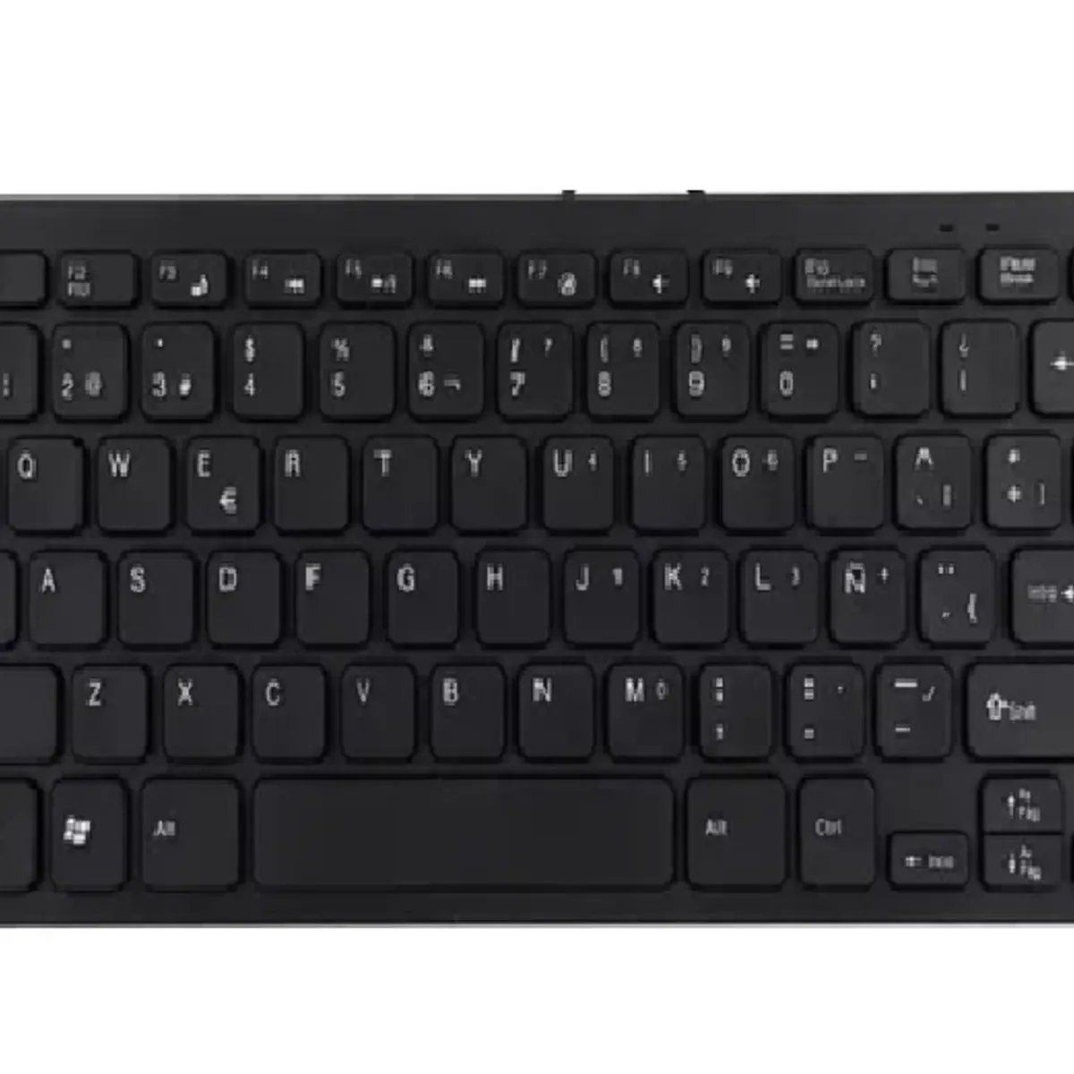 GENERICO - Mini teclado usb 78 teclas compacto negro