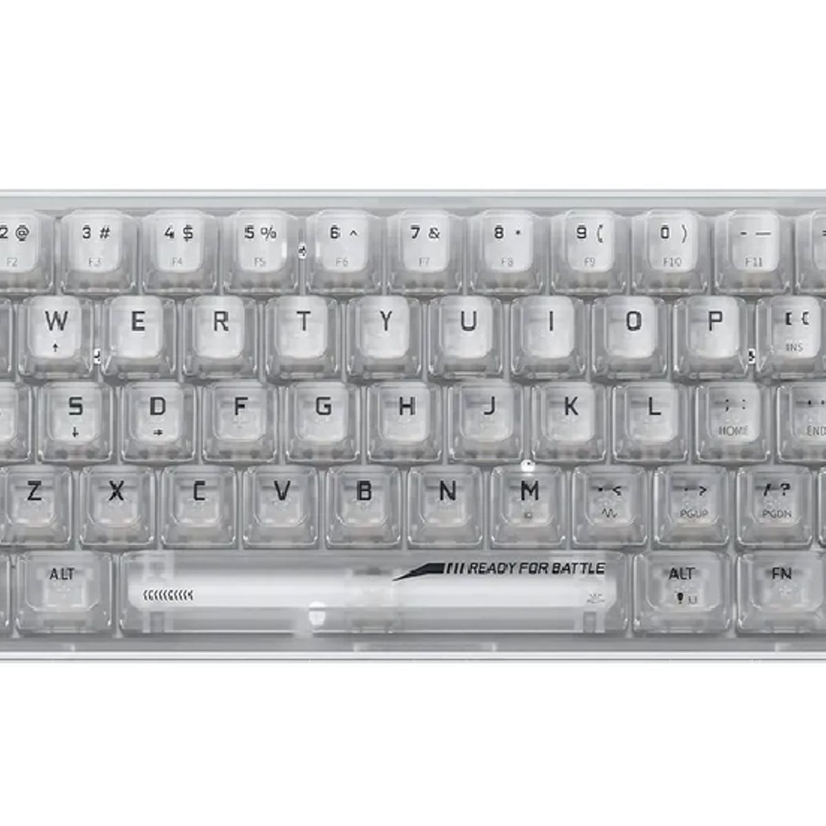 GENERICO - Teclado Redragon Fizz rgb K617ct transparente inglés