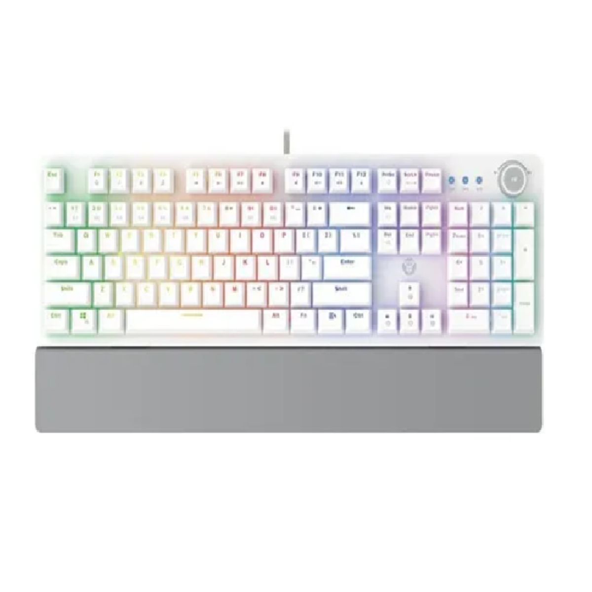 GENERICO - Teclado Fantech MK853 mecánico rgb blanco