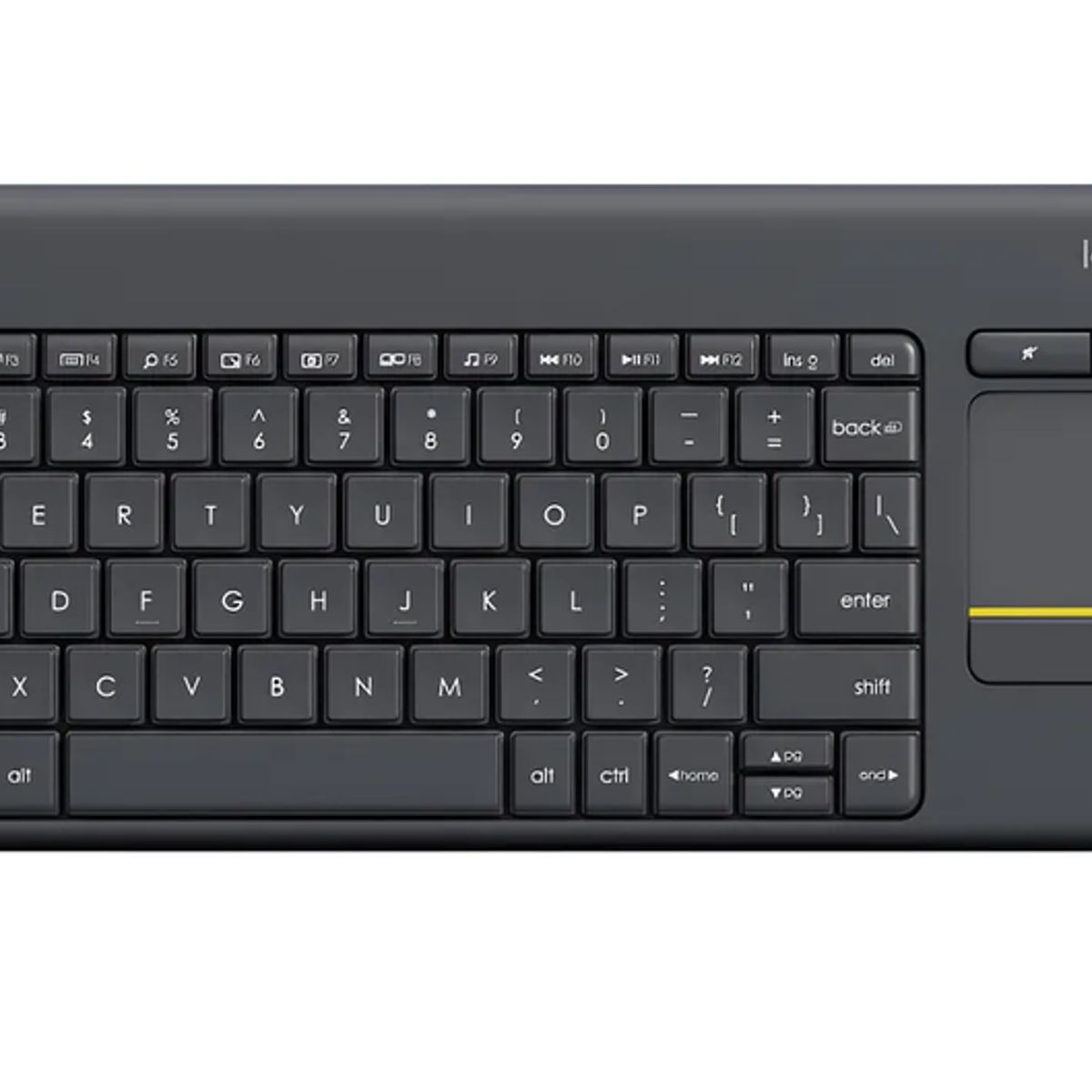 GENERICO - Teclado Logitech K400 touch inalámbrico negro