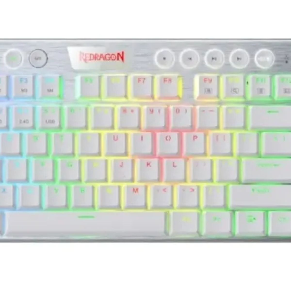 GENERICO - Teclado Redragon Horus K621w TKL inalámbrico blanco