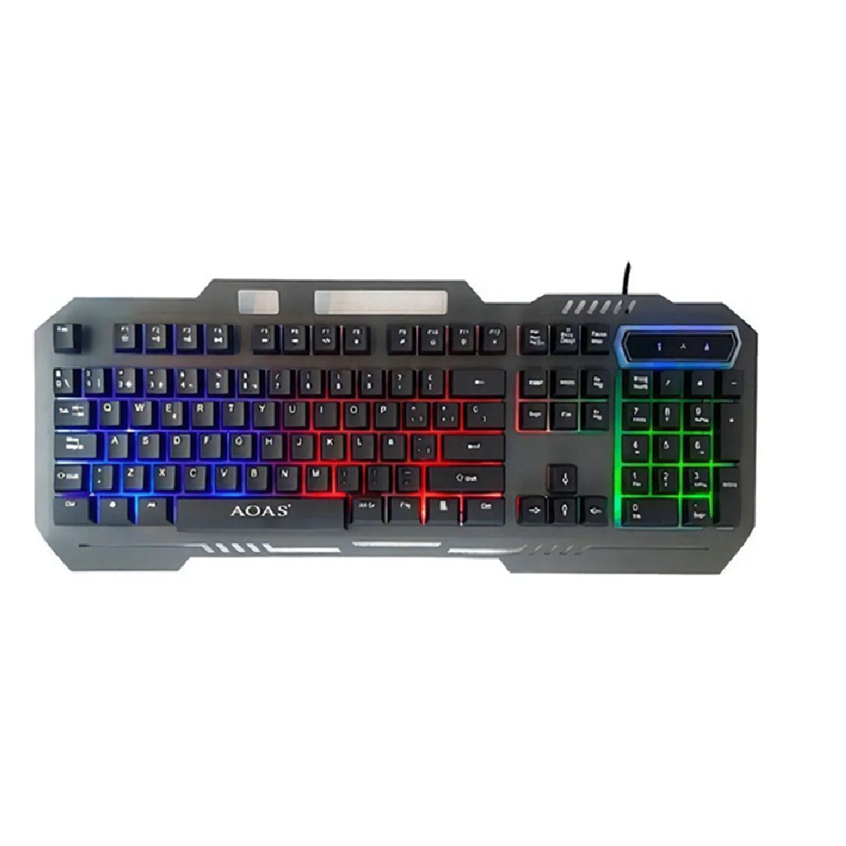 GENERICO - Teclado gamer metálico Aoas M888 rgb español