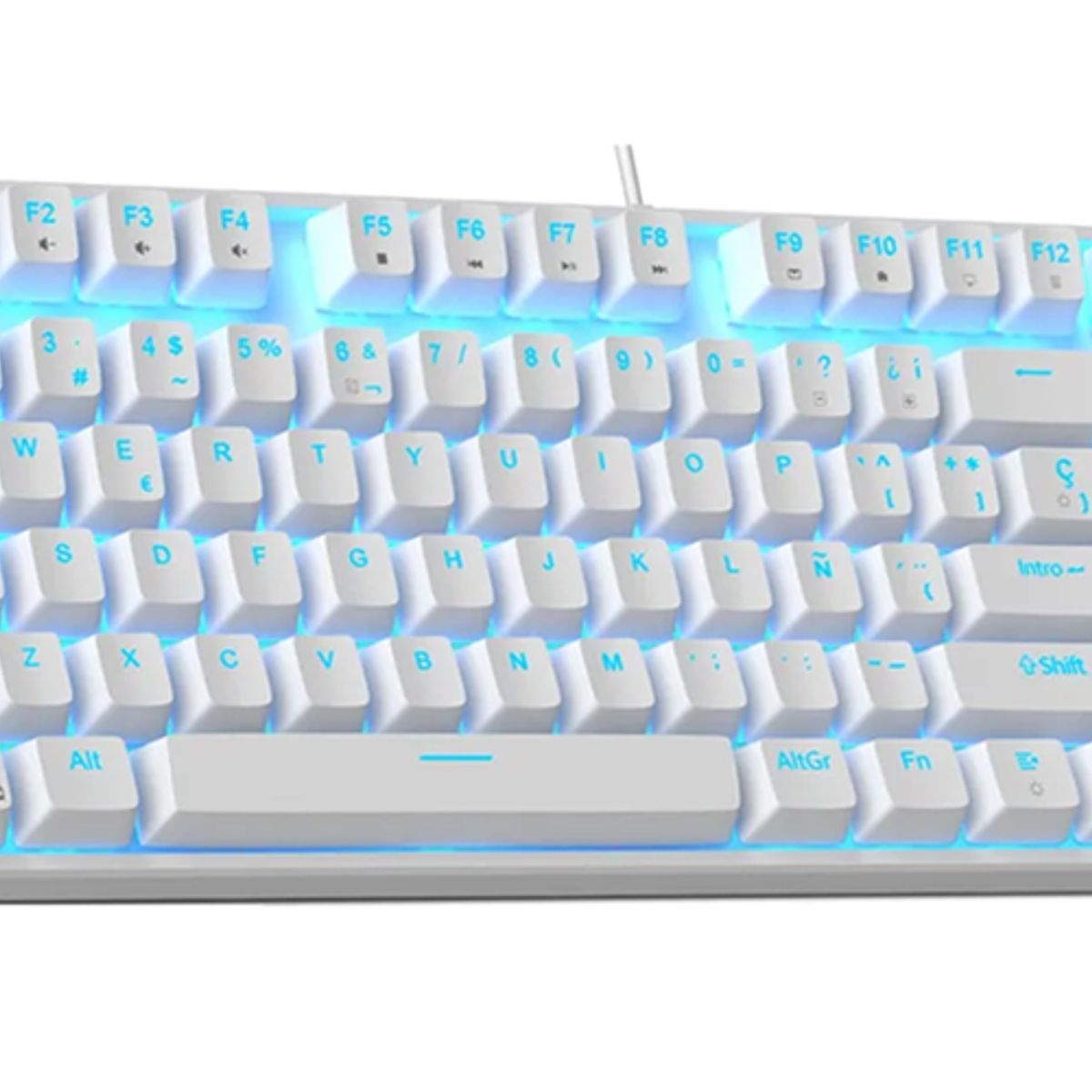 GENERICO - Teclado mecánico Magegee MK-Star blanco español