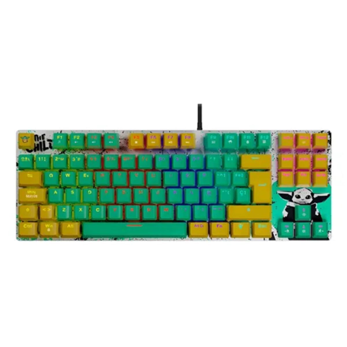 GENERICO - Teclado mecánico Primus Grogu Ballista80T verde
