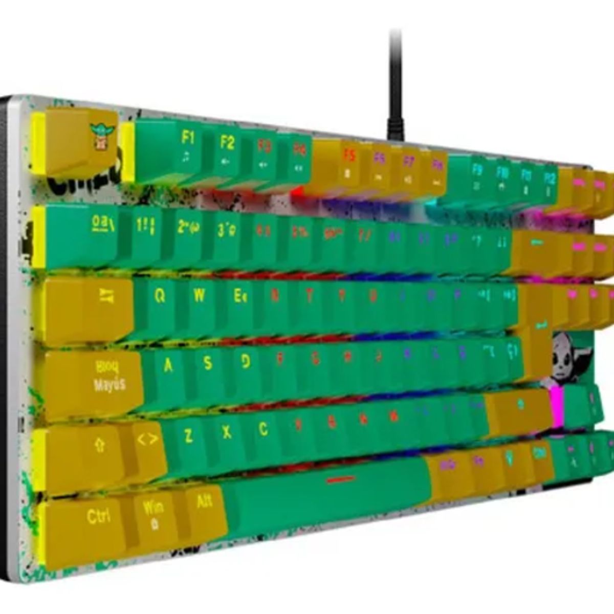 GENERICO - Teclado mecánico Primus Grogu Ballista80T verde
