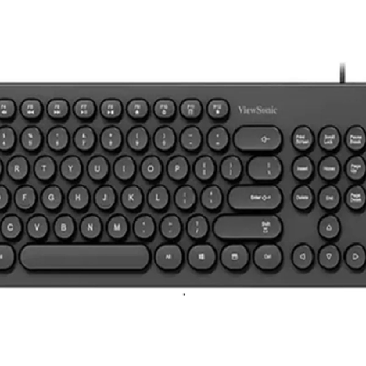 GENERICO - Teclado Viewsonic teclas redondas con cable español negro