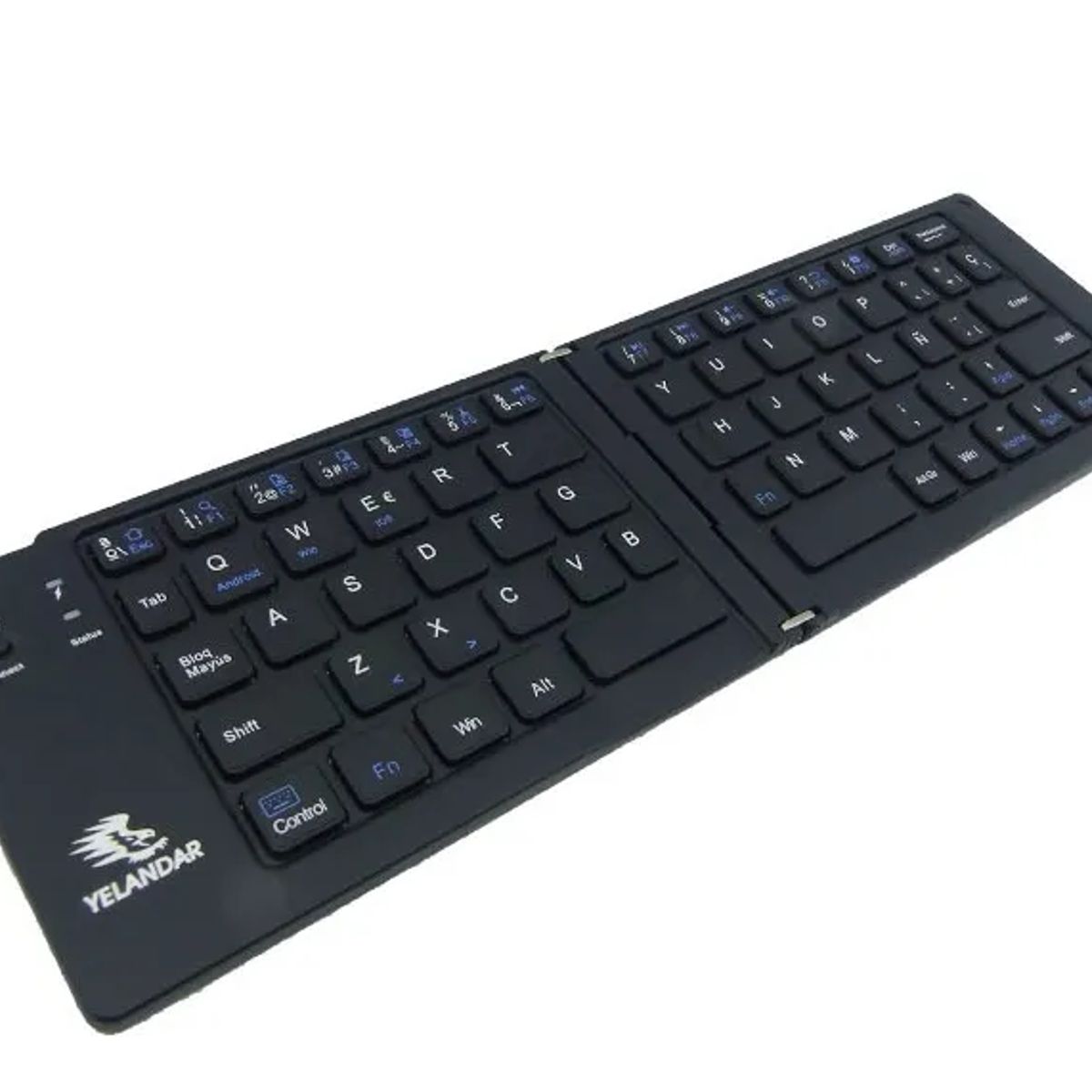 GENERICO - Mini teclado plegable bluetooth con soporte negro
