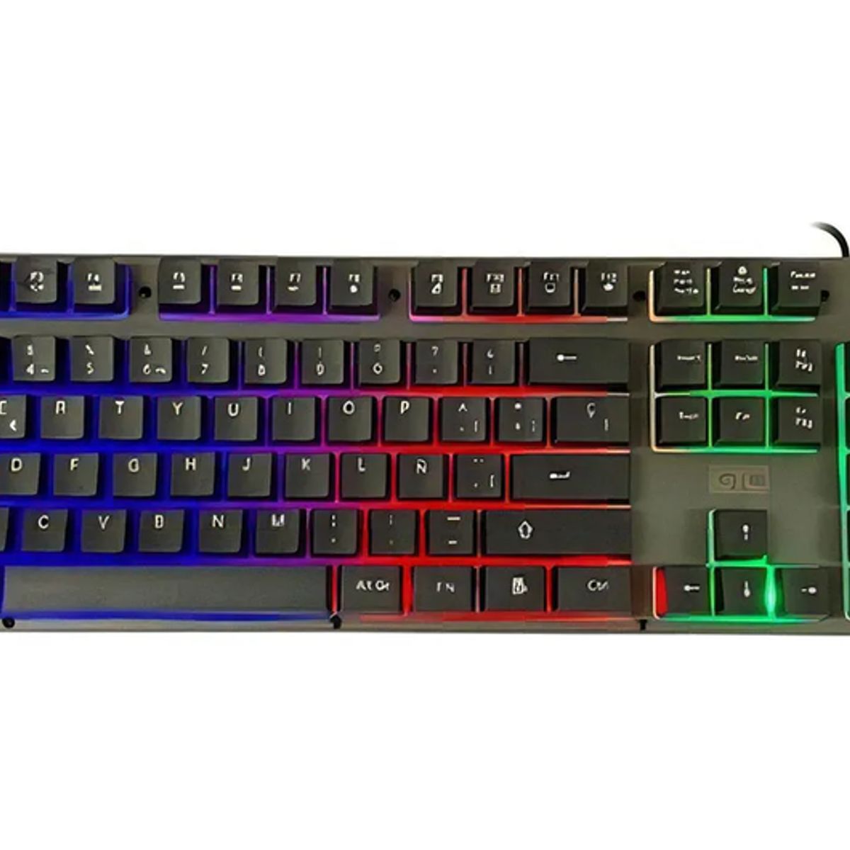 GENERICO - Teclado gamer GTC CBG-009 semi mecánico rgb negro