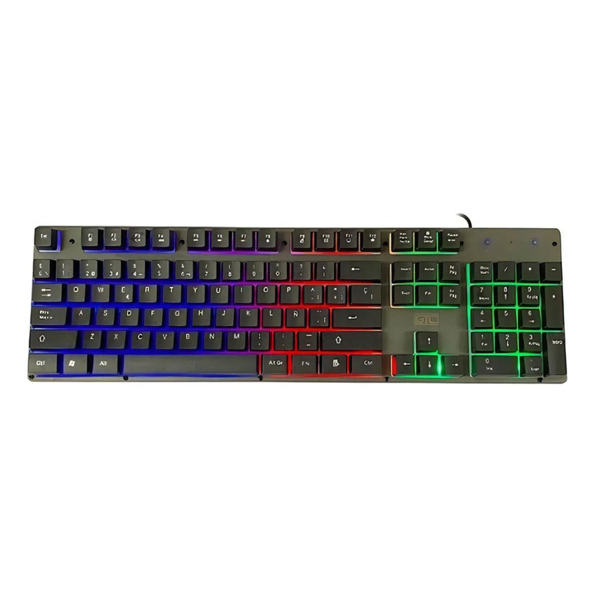 GENERICO - Teclado gamer GTC CBG-009 semi mecánico rgb negro