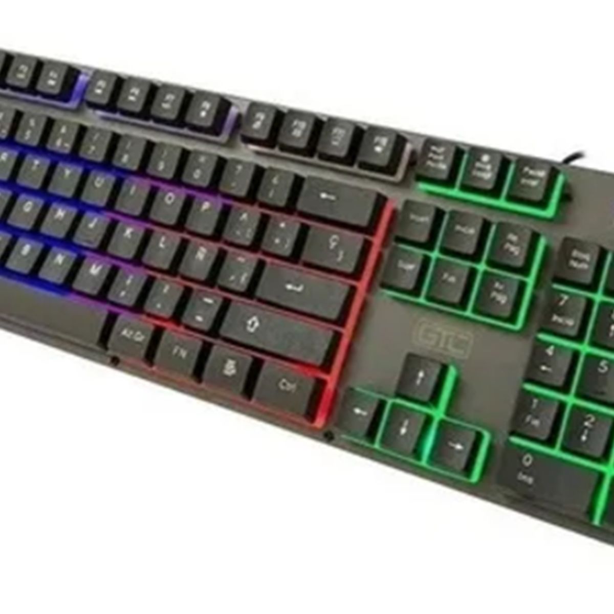 GENERICO - Teclado gamer GTC CBG-009 semi mecánico rgb negro