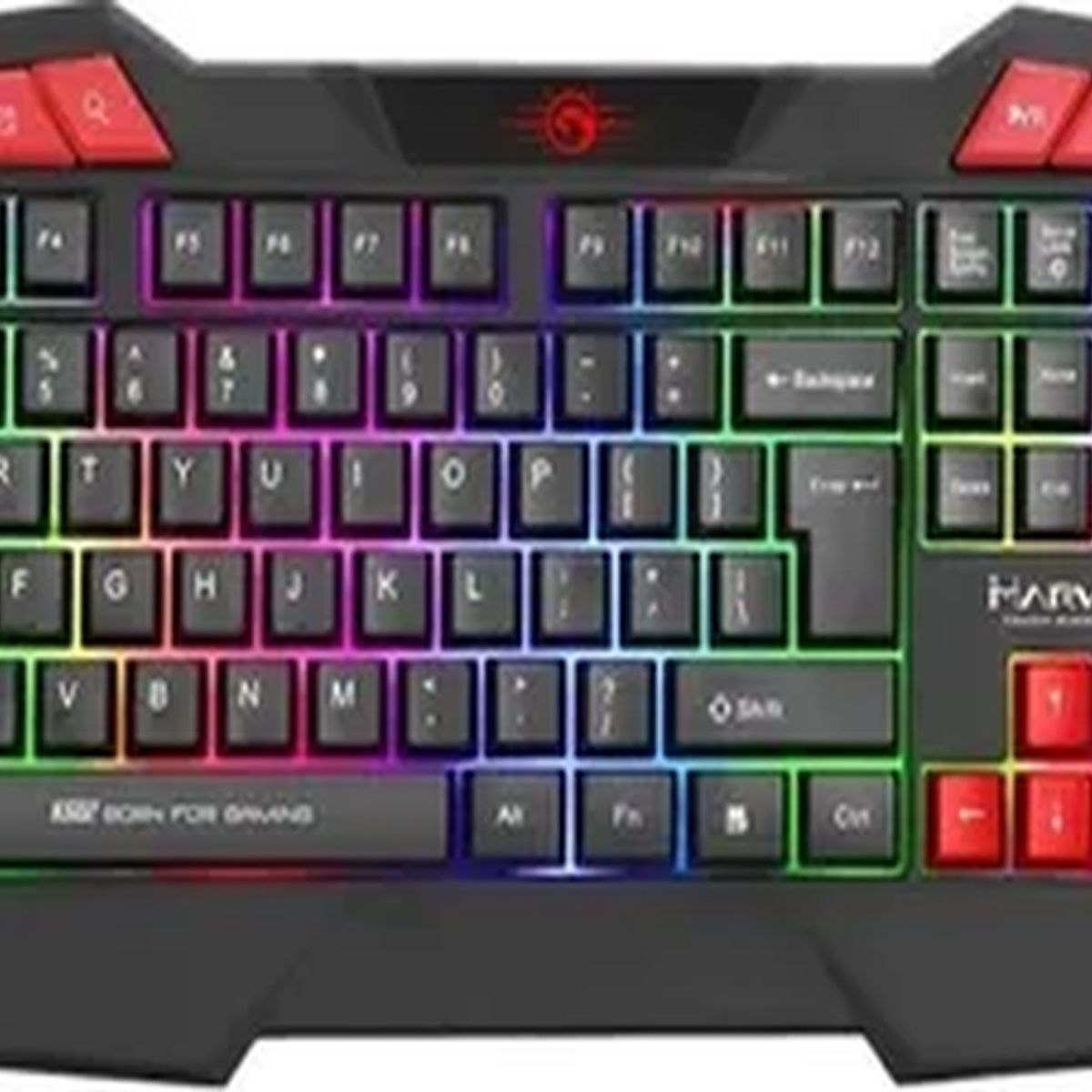 GENERICO - Teclado marvo k602 scorpion membrana arcoiris negro
