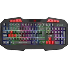 GENERICO - Teclado marvo k602 scorpion membrana arcoiris negro