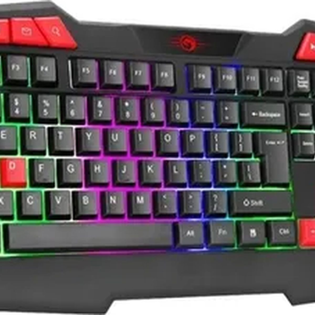 GENERICO - Teclado marvo k602 scorpion membrana arcoiris negro