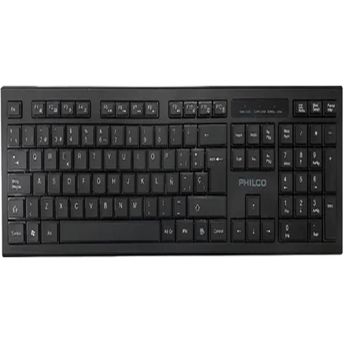 Teclado inalámbrico philco w601 24ghz negro, marca GENERICO - Foto Principal