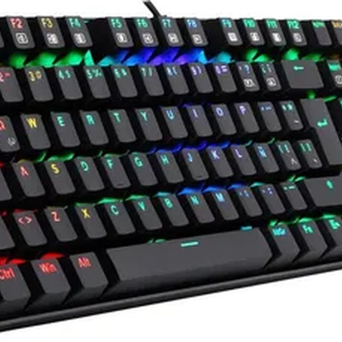 GENERICO - Teclado gamer redragon mitra k551 rgb black red