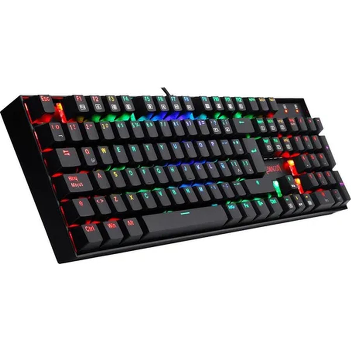 GENERICO - Teclado gamer redragon mitra k551 rgb black red