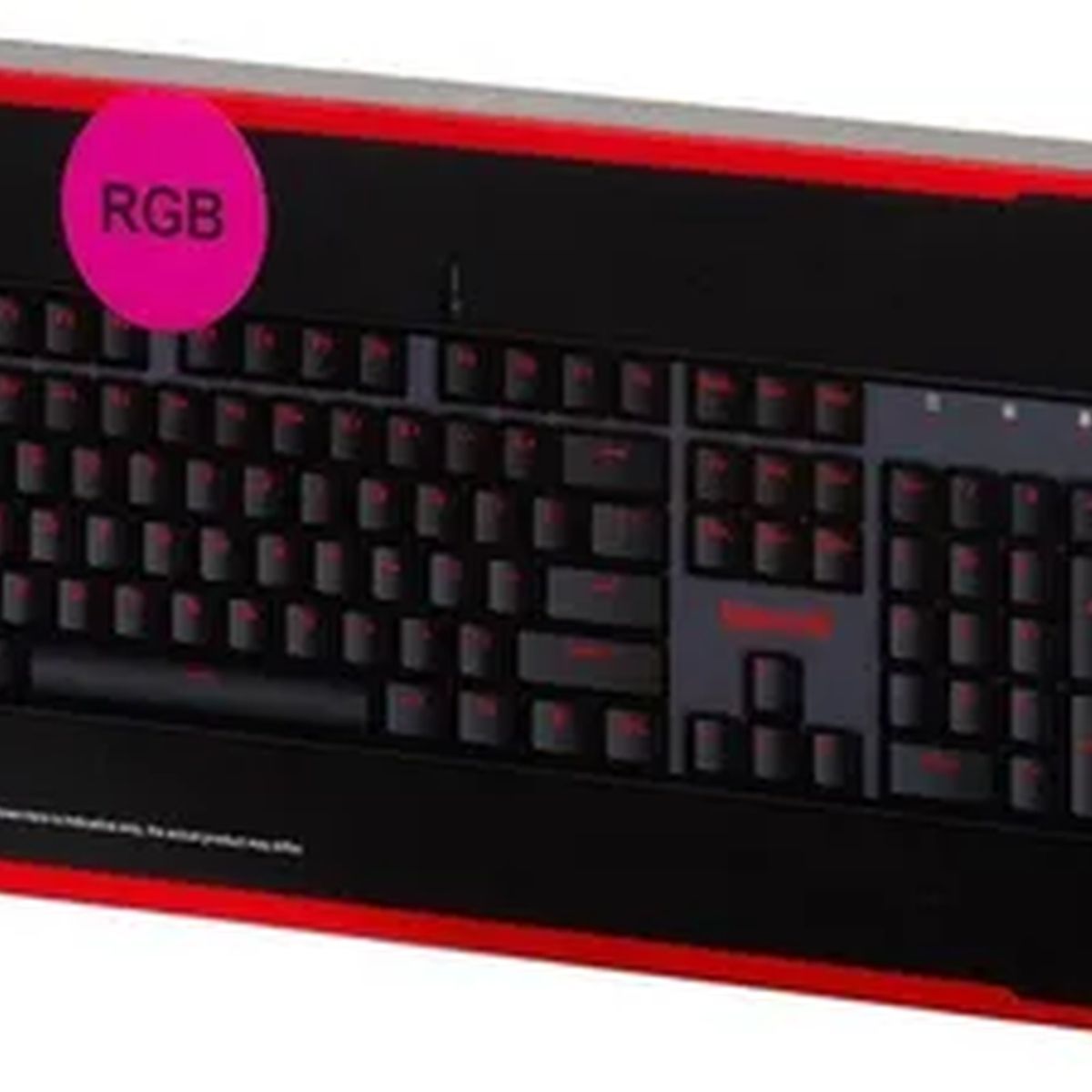 GENERICO - Teclado gamer redragon mitra k551 rgb black red