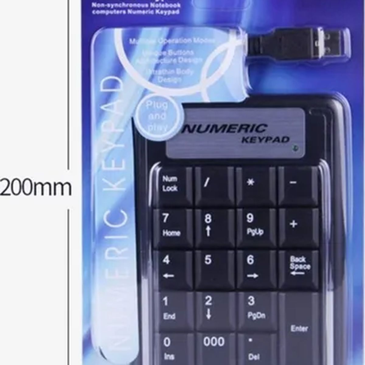 GENERICO - Teclado numérico usb keypad notebook pc