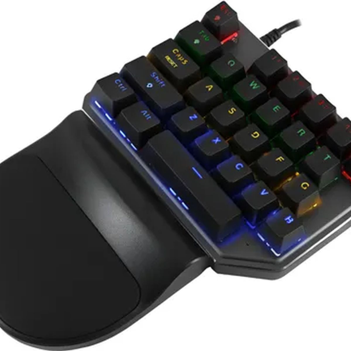 GENERICO - Teclado gamer una mano nibio one mecánico rgb