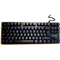 GENERICO - Teclado mecánico retroiluminado 6 colores 88 teclas