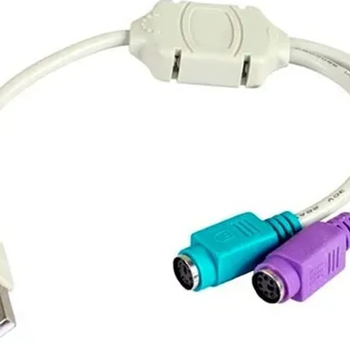 GENERICO - Cable adaptador usb ps2 teclado mouse