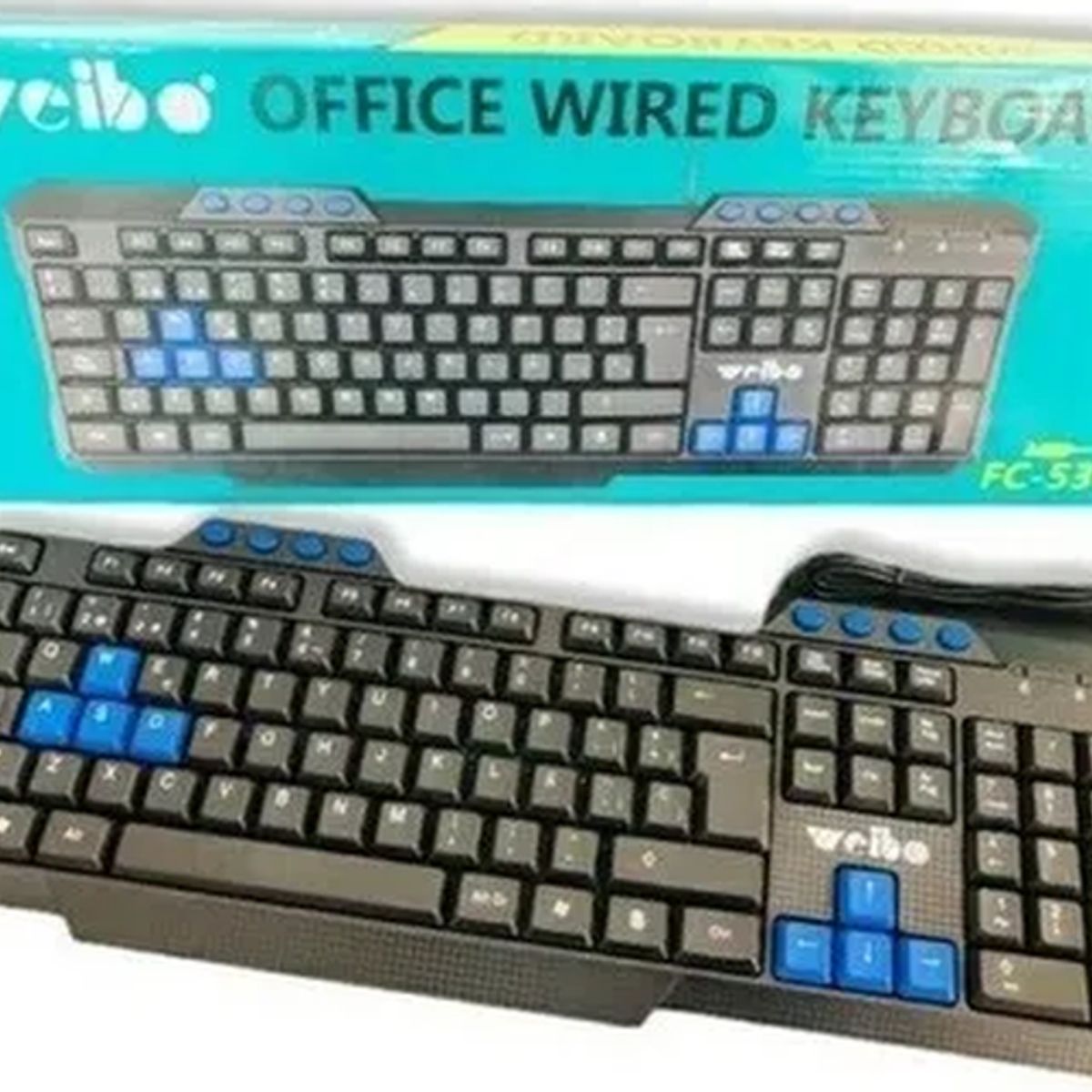 GENERICO - Teclado de oficina weibo usb