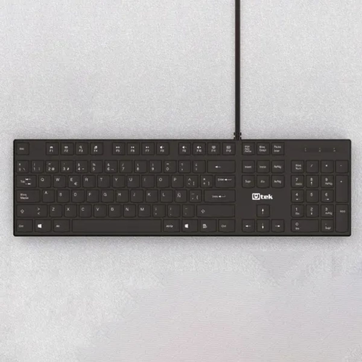 GENERICO - Teclado alámbrico usb slim ut-kb750