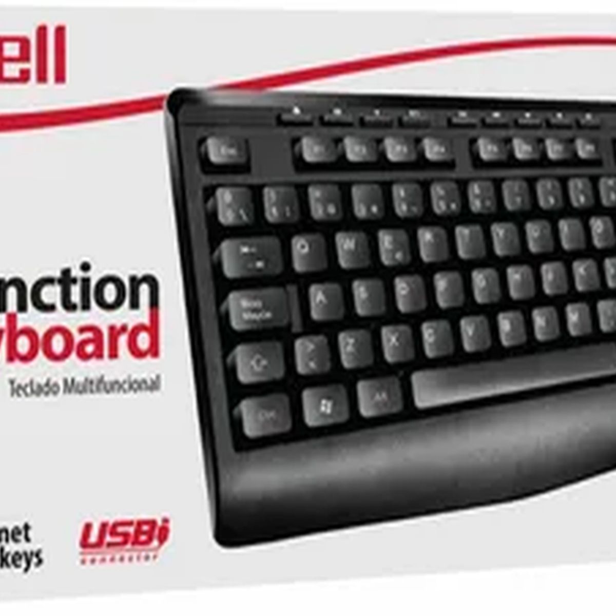 GENERICO - Teclado multifuncional maxell kb-100 usb negro