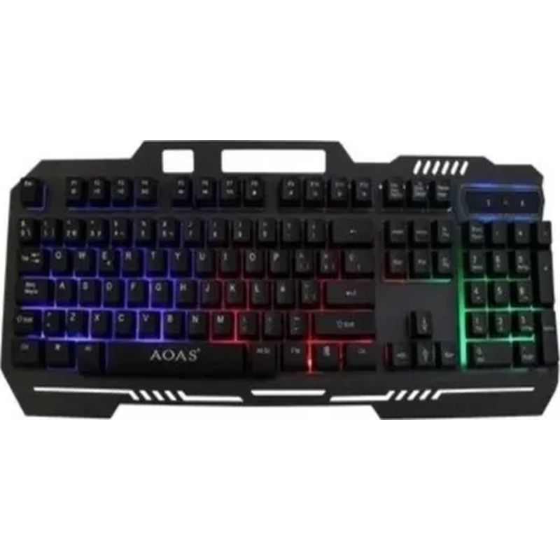 GENERICO - Teclado gamer cable usb rgb pc