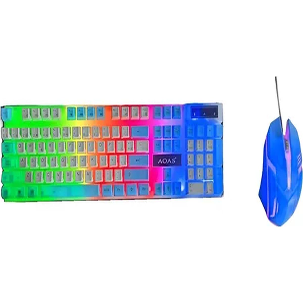 GENERICO - Pack teclado gamer español + mouse rgb