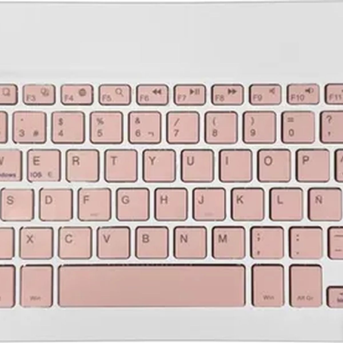 GENERICO - Kit teclado mouse mini inalámbrico bluetooth rosa