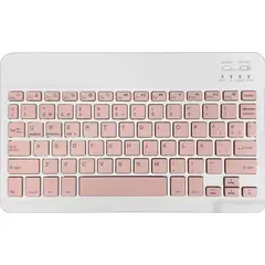 GENERICO - Kit teclado mouse mini inalámbrico bluetooth rosa