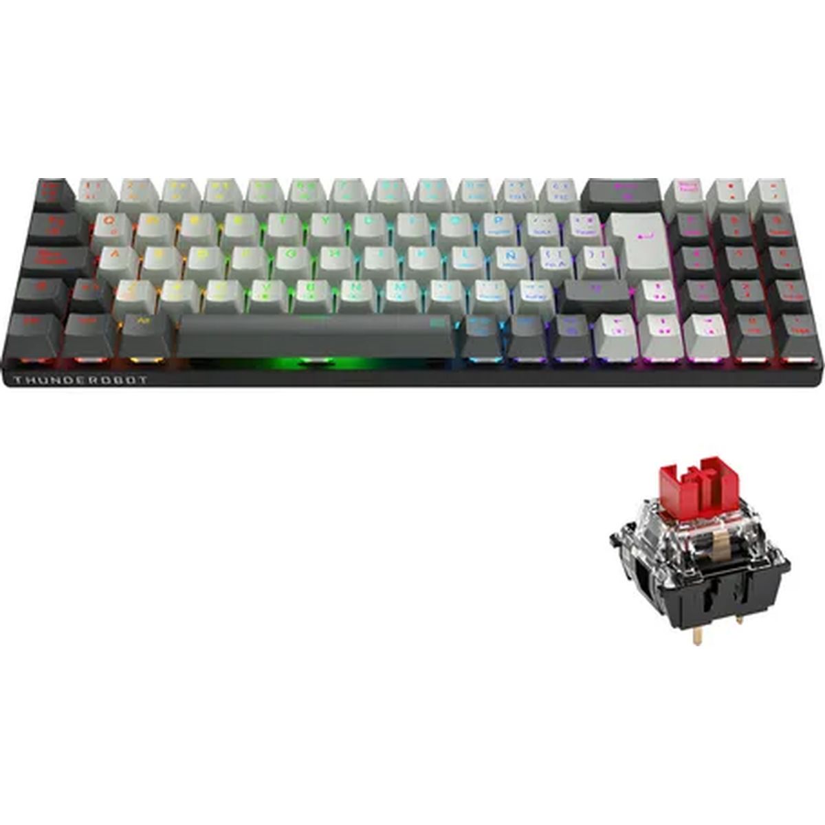 GENERICO - Teclado mecánico gamer thunderobot k78 rgb español