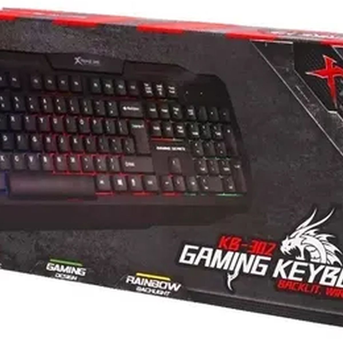 GENERICO - Teclado gamer strike me kb-302 retroiluminado