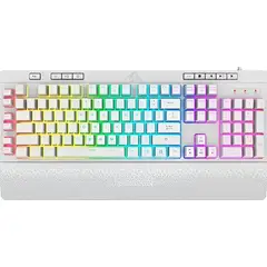 GENERICO - Teclado gamer redragon shiva k512w rgb blanco