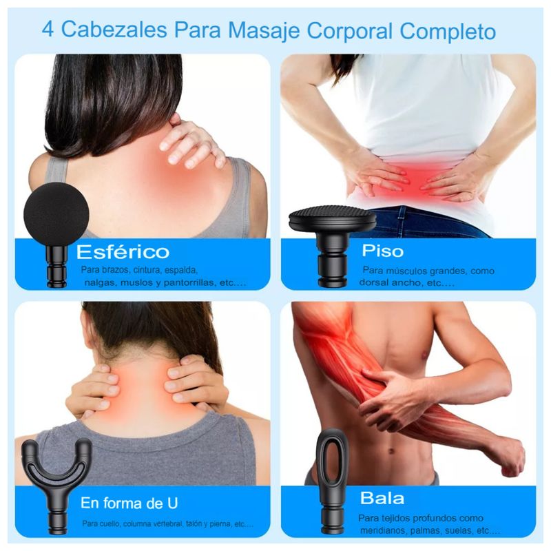 GENERICO - Pistola Masajeadora Curva