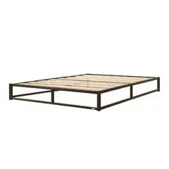 VINCENZI - Base para Cama Europea Acero Madera 200x200 cm Super King