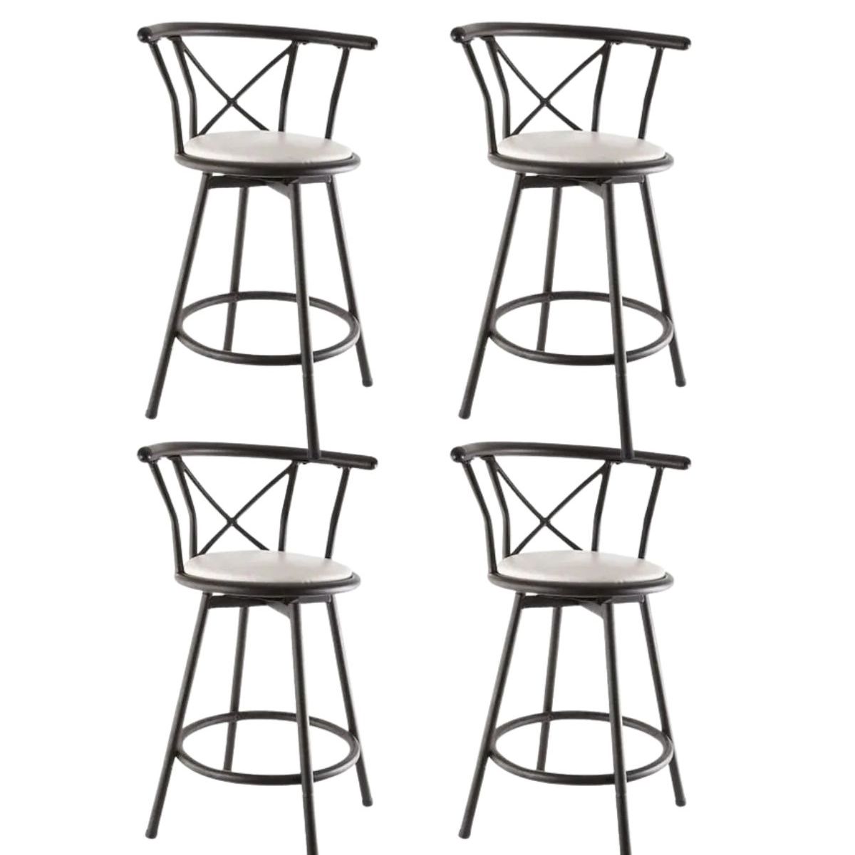 HABITA2 CHILE - Pack 4 Silla de Bar Novus 60cm