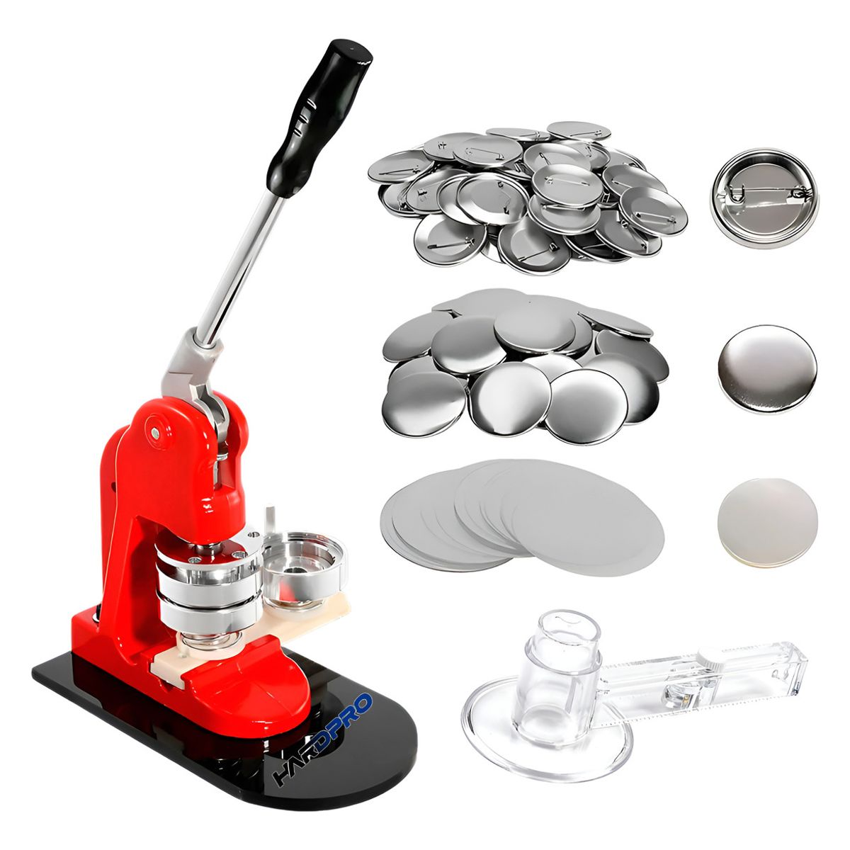 HOMEBRANDT - Maquina Prensa De Chapitas Con Matriz 58mm Con 100 Chapitas