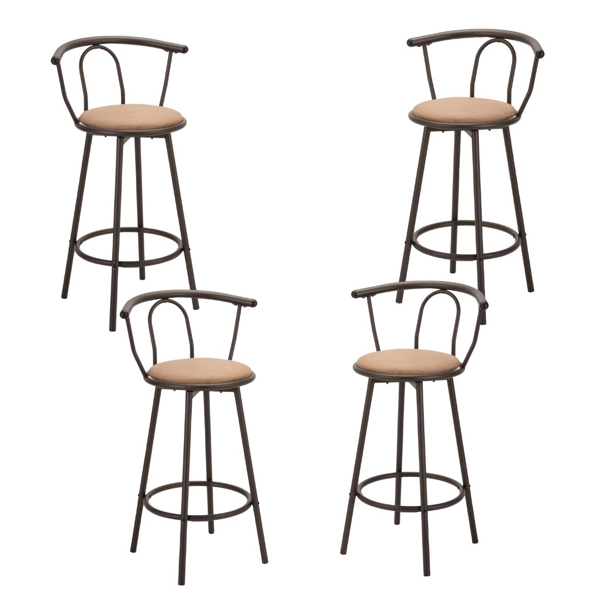 HABITA2 CHILE - Pack 4 Silla de bar Giratoria 70 cm